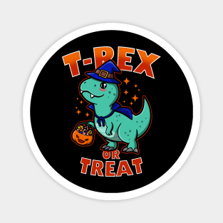 Halloween Trick or Treat Cute Kawaii T-Rex Dinosaur For Kids Magnet